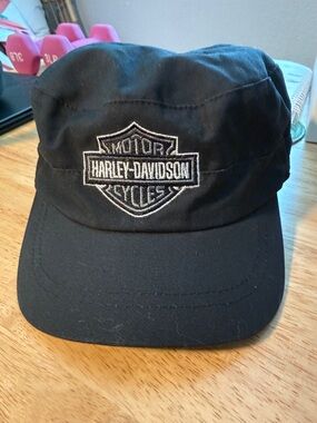 Harley-Davidson Black Cap with White Shield Logo